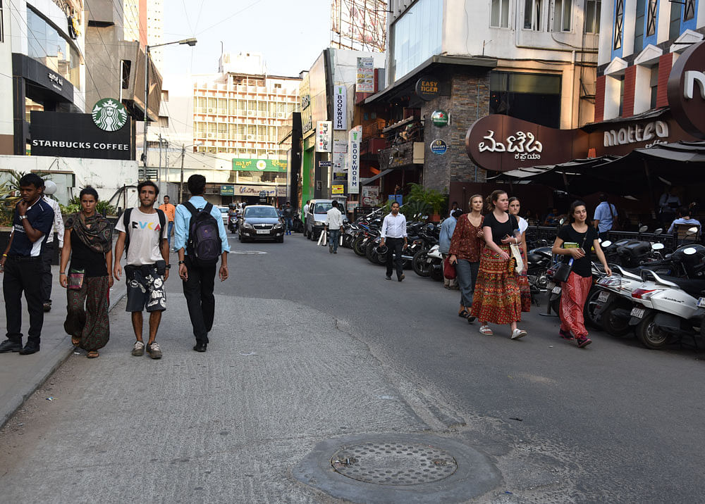 Positive move: With Church Street set to come under the TenderSURE project, Bengalureans are looking forward to more space for pedestrians and cyclists. DH PHOTOS&#8200;BY&#8200;S K DINESH