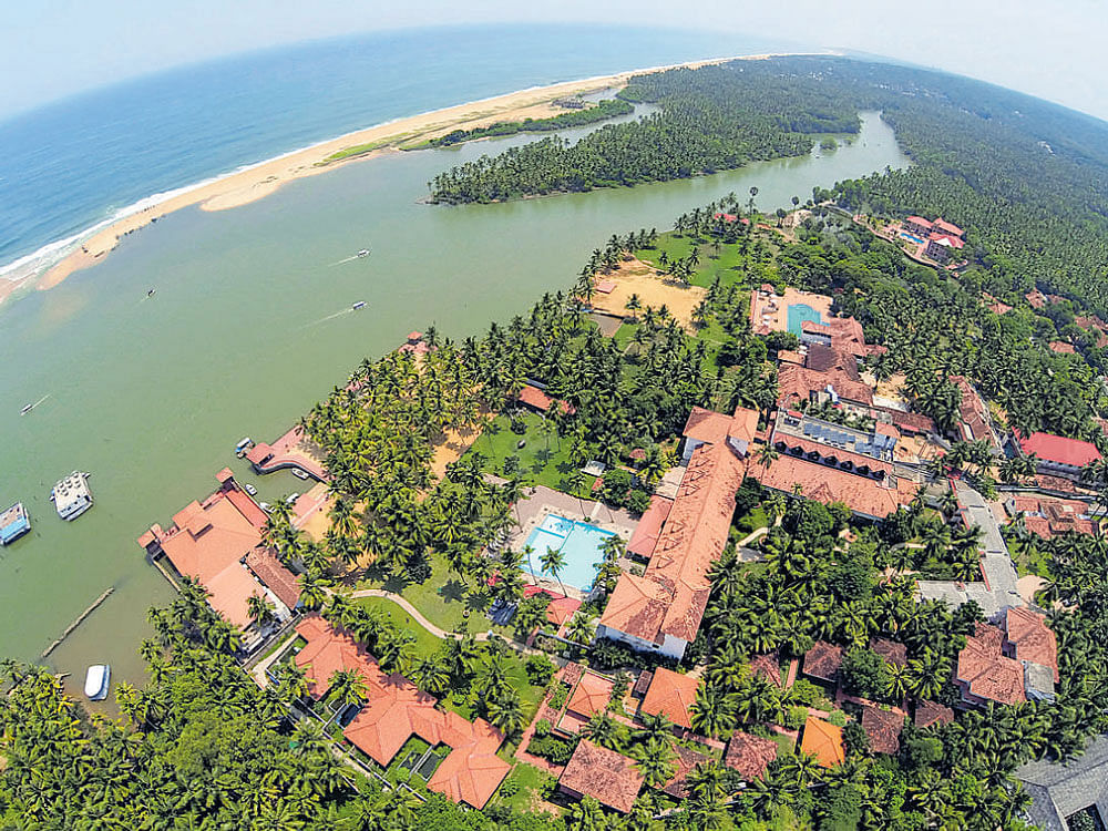geo-stunner An aerial view of Poovar Island.