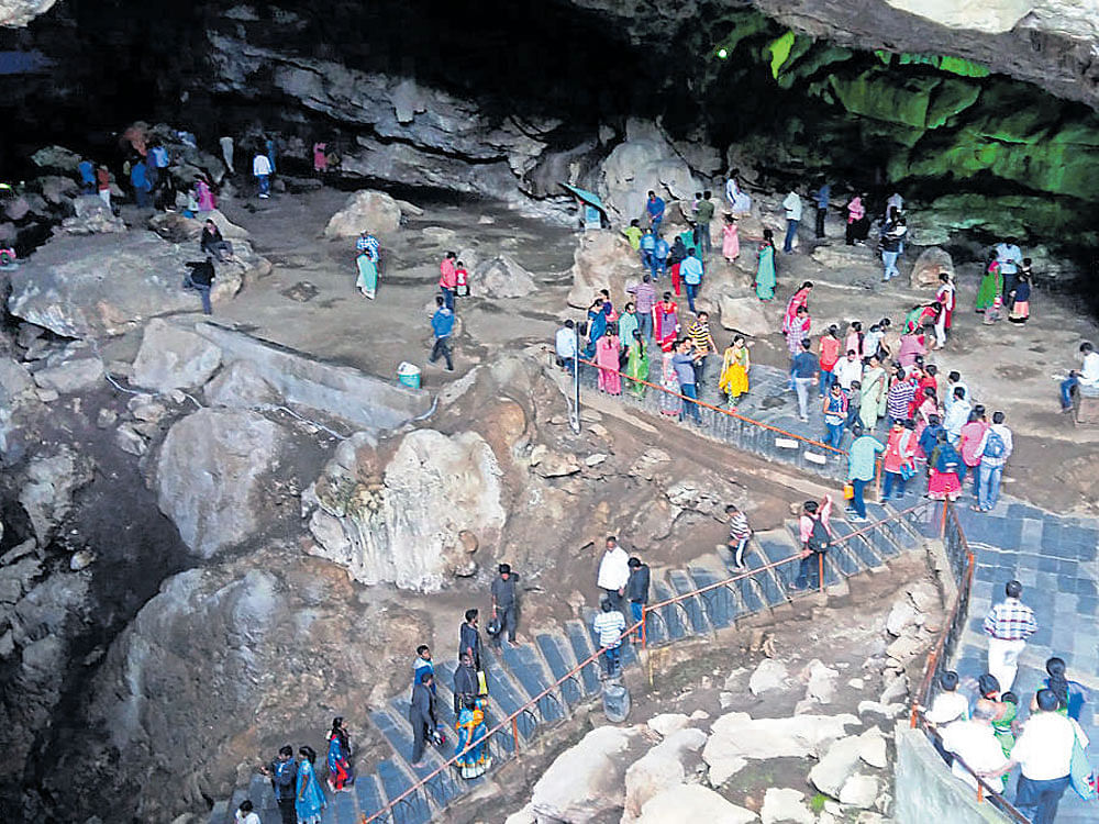 Entrance of Borra Caves in Anantagiri Hill in Andhra Pradesh. JBS Umanadh