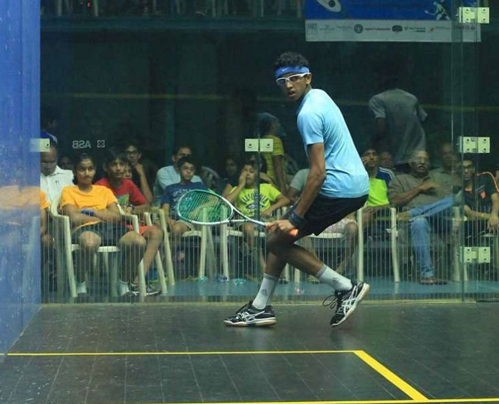 Fresh from his Asian individual and British Junior Open successes, India's no.1 player Velavan Senthilkumar first defeated second seed Malaysia's Ong Sai Hun in quick time. screen grab