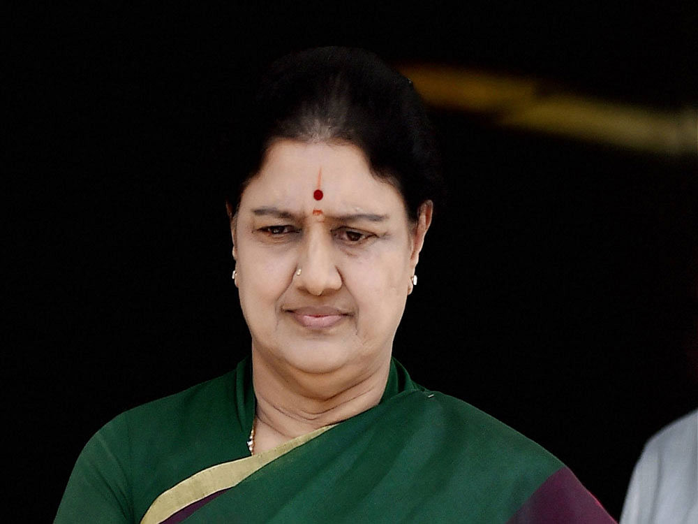 Party spokesperson CR Saraswathi said 'true AIADMK supporters' will not desert the party as they are 'Amma's loyalists' and asserted that Sasikala will take over as Chief Minister. PTI photo