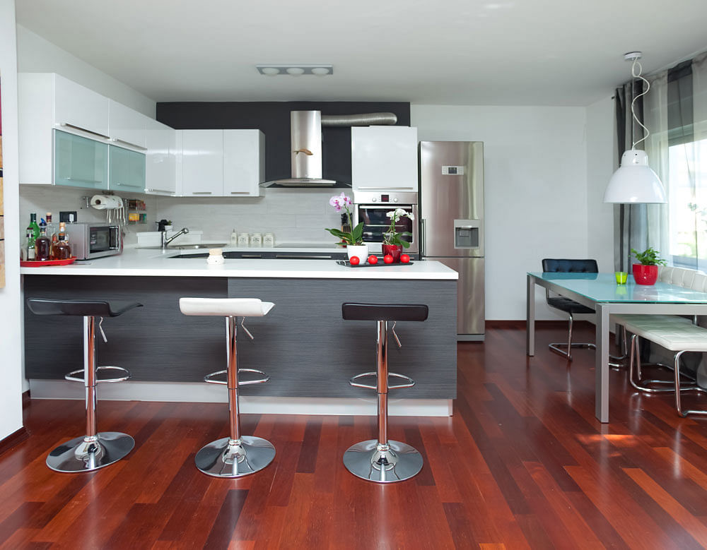 Multipurpose: Beyond built-in storage and counter options, determine if your kitchen allows enough room for seating.