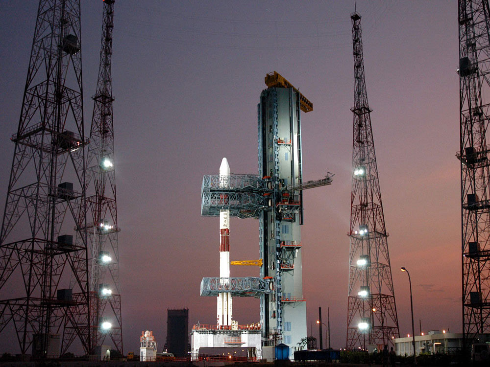 Polar Satellite Launch Vehicle, in its 39th flight (PSLV-C37), will launch the 714 kg Cartosat-2 series satellite for earth observation along with 103 co-passenger satellites, together weighing about 664 kg at lift off. File photo