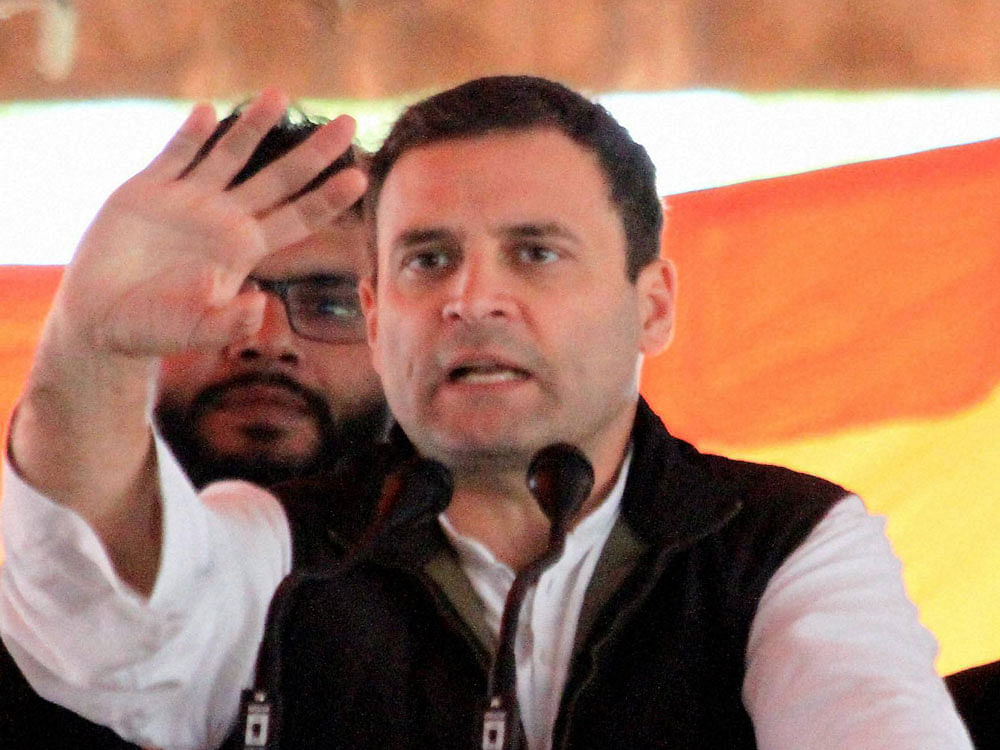 The Congress Vice President also said that the Prime Minister will get a 'jolt' once the results of the Uttar Pradesh Assembly elections are out. PTI file photo