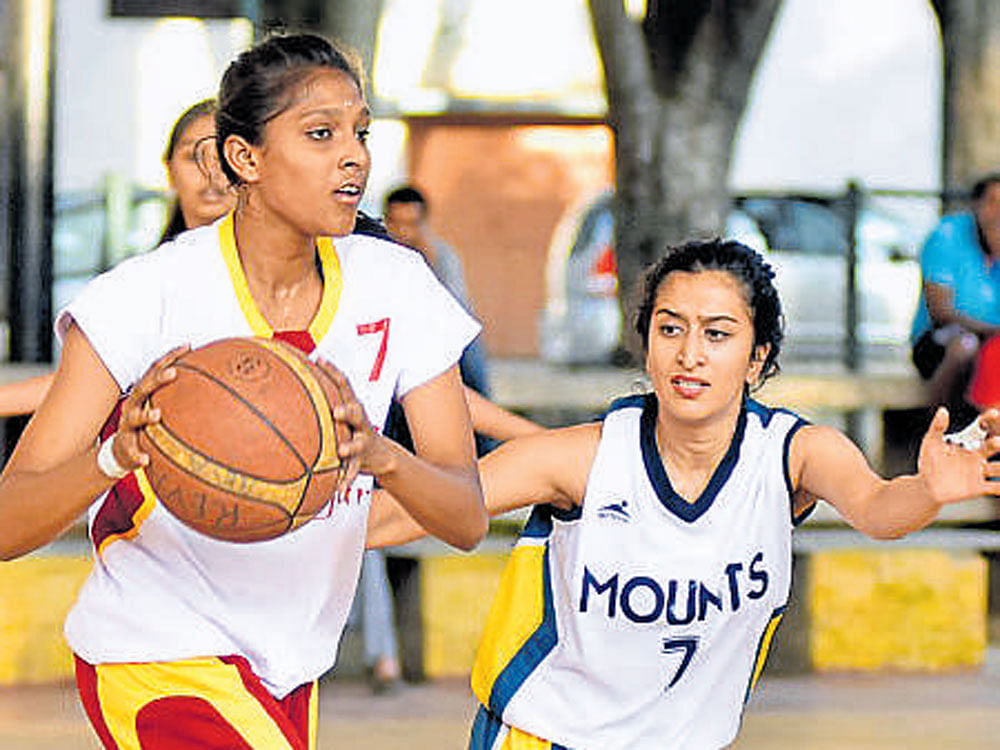 Priyanka Prabhakara (left) is the only female player selected from India for the  Basketball Without Borders (BWB) Global Camp. DH file photo
