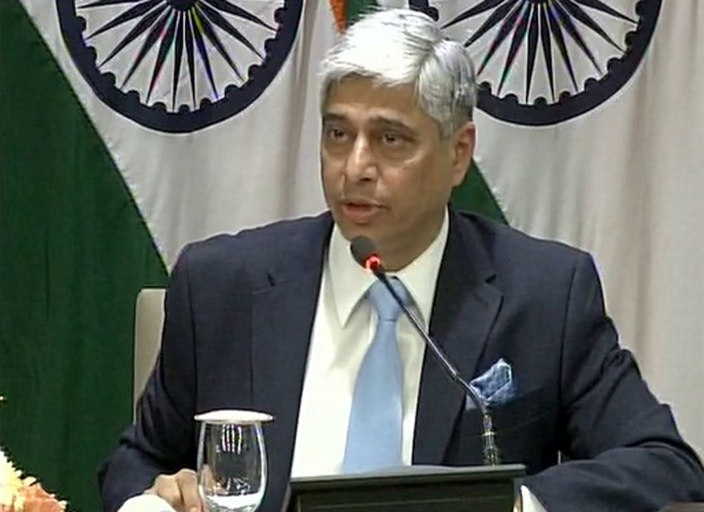 Foreign Secretary S Jaishankar and Executive Vice Chairman of China hang Yesui will co-chair the meet to discuss 'all issues of mutual interest in bilateral, regional and international domain', External Affairs Ministry Spokesperson Vikas Swarup said today. FIle photo
