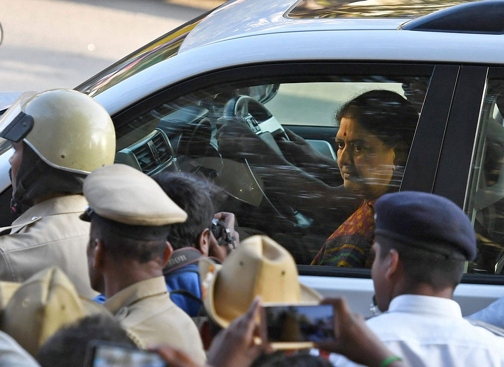 V K Sasikala and two of her relatives, co-accused in the high-profile case, were jailed at Parappana Agrahara on Wednesday.