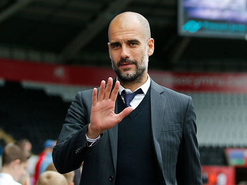 Manchester City manager Pep Guardiola. Reuters file photo