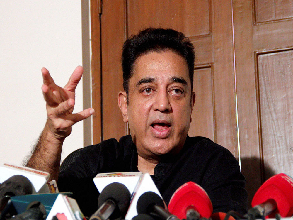 Taking to Twitter, Haasan wrote, 'People of Tamizhnadu, Welcome your respective MLAs with the respect they desrve back home.' He then took a dig at the decision, saying, 'There you go. Seems like we have another CM. Jai de-mockcrazy.' PTI file photo