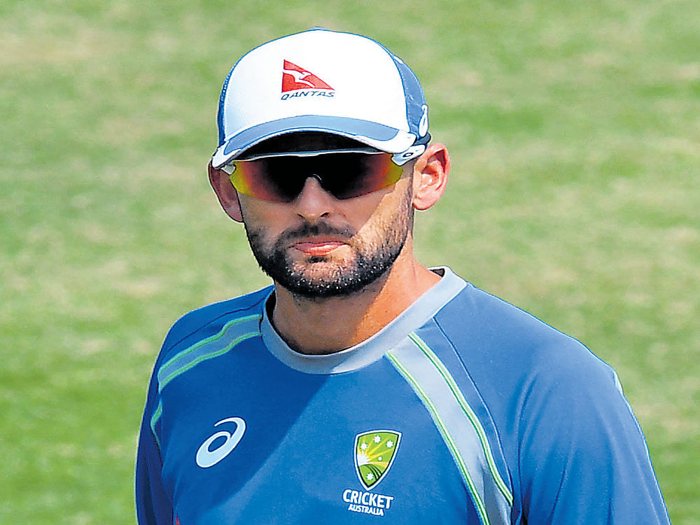 high expectations: Nathan Lyon, with 228 wickets from 63 Test matches, is the most experienced Australian spinner. afp