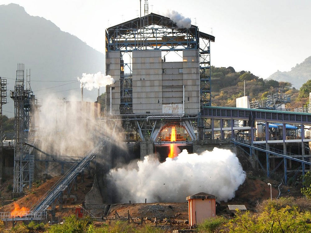 It said the cryogenic stage, designated as C25, was tested for a flight duration of 640 seconds at ISRO Propulsion Complex at Mahendragiri in Tirunelveli district of Tamil Nadu, yesterday. C25 stage had earlier been tested successfully for 50 seconds on January 25, 2017 to validate all the systems. Image tweeted by @prasarbharati