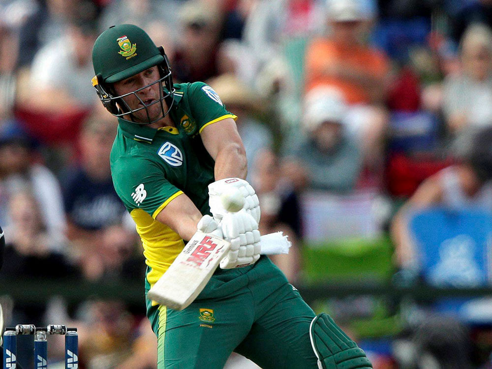 De Villiers' innings of 85, during which he became the fastest player to 9,000 ODI runs, lifted his side to 271 for eight and outstanding bowling effort by Dwaine Pretorious and Andile Phehulkwayo ensured New Zealand never threatened. PTI AP Photo