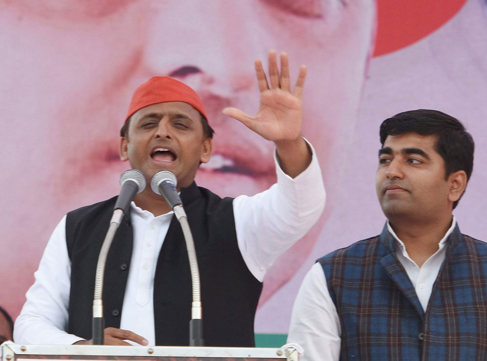 Chief Minister Akhilesh Yadav has rejected Modi's allegation that his government favoured one religion over another. 'While we are talking of development, BJP leaders are engaged in graveyards and crematoriums,' he said. PTI file photo