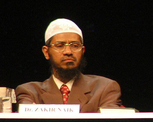 Controversial Islamic preacher Zakir Naik. PTI file photo