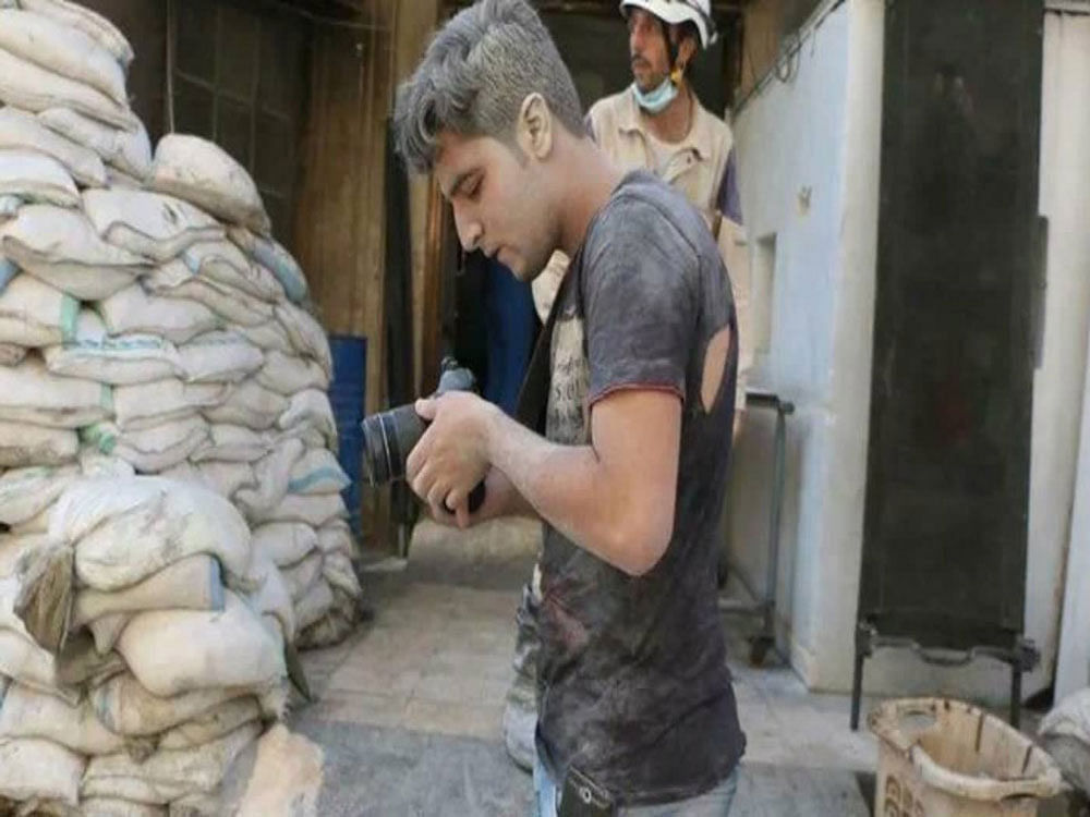 The 21-year-old cinematographer Khaled Khateeb, who was planning to join Raed Saleh, leader of the White Helmets Syrian rescue group and subject of Netflix's Oscar-nominated documentary, was expected to arrive here a day before the ceremony, reported Deadline. Picture courtesy Twitter