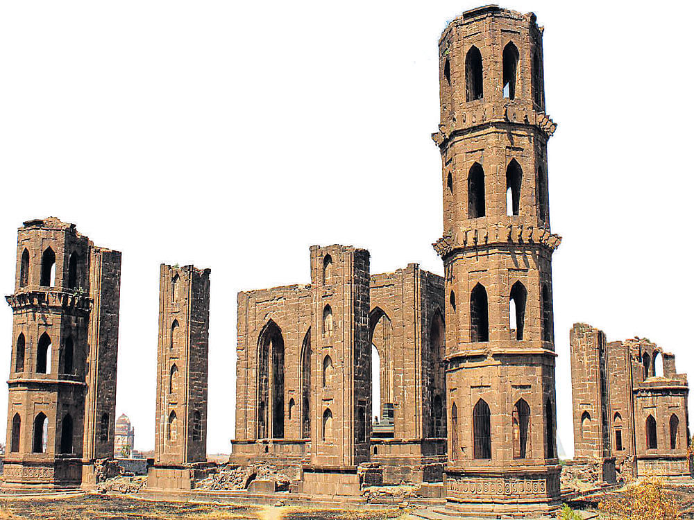 lost glory The ruins of Jahan Begum's incomplete mausoleum in Ainapur near Vijayapura. PHOTO BY AUTHOR
