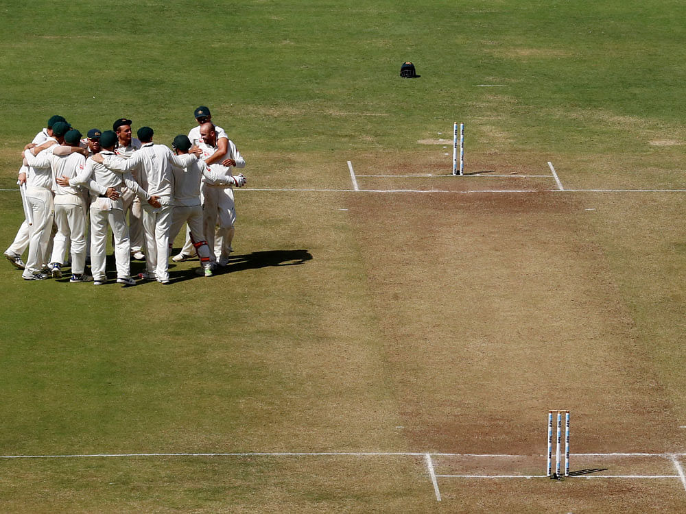 The Pune surface has come in for heavy flak for its dry nature, resulting in India losing the match inside three days. (File Reuters photo)