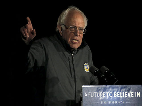 Sanders accused Trump of stirring up fear and hatred against immigrants after he only invited the families of those murdered by undocumented immigrants in the US. Reuters File Photo.