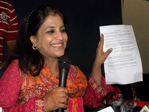 'But the organisers had to reschedule the event for February 28 and also drop the session on triple talaq along with my name from the list of the speakers under pressure from the highest level - the vice chancellor. They did it because I am a BJP member. So, where is my freedom of speech? Nobody is talking about it,' Shazia said. PTI file photo