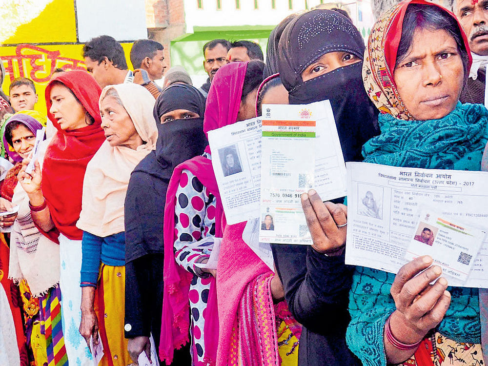 Out of 403 assembly constituencies in UP, there are nearly 120 seats where the percentage of Muslim voters is more than 20 per cent (Muslim-dominated seats) and in certain parts of eastern UP, their population is up to 27 per cent. PTI file photo