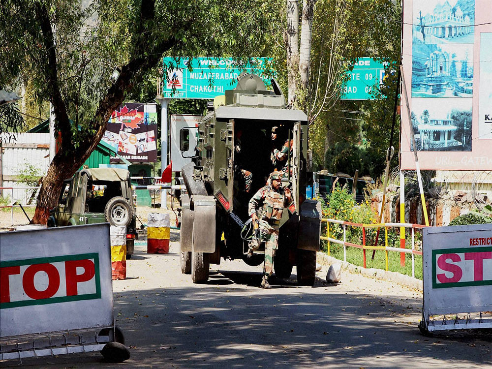 On September 18 last year, four heavily armed militants had stormed the Uri army base camp in Jammu and Kashmir killing 19 soldiers and injuring few others. PTI file photo