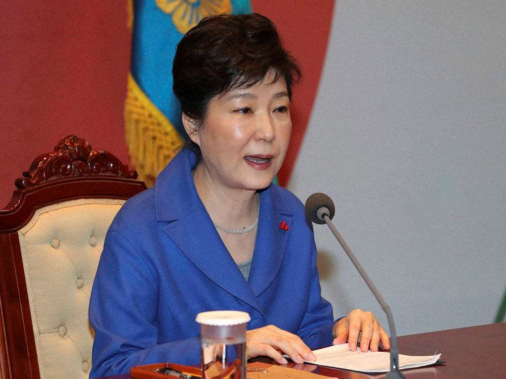 South Korean President Park Geun-Hye. AP/PTI