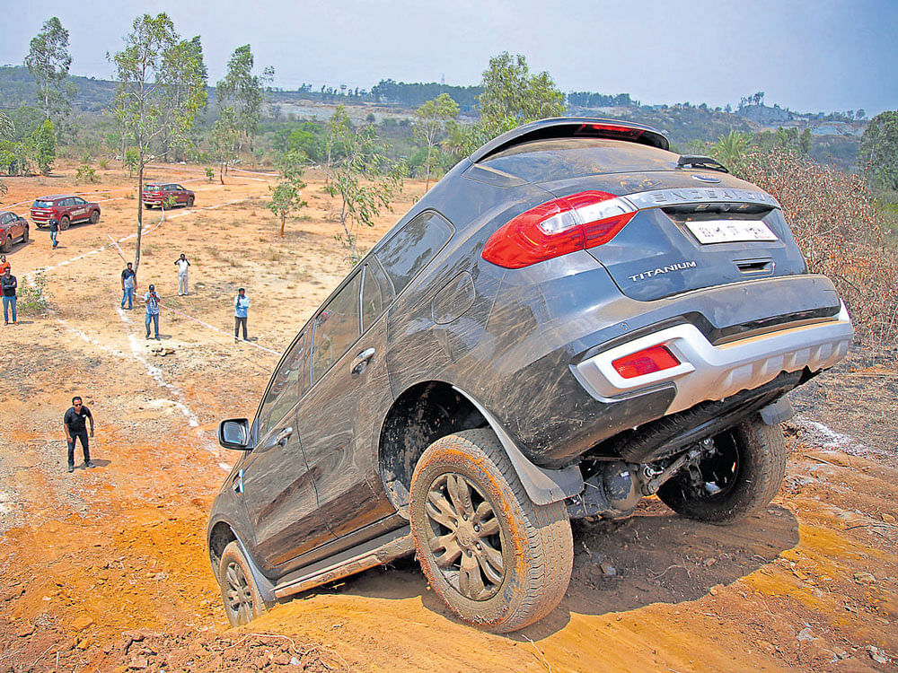 Taking on gravity-defying obstacles in a real multi-terrain environment is not for the faint-hearted, Photo courtesy: Ford India
