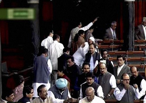 Walkout in LS over govt formation bid. PTI file photo