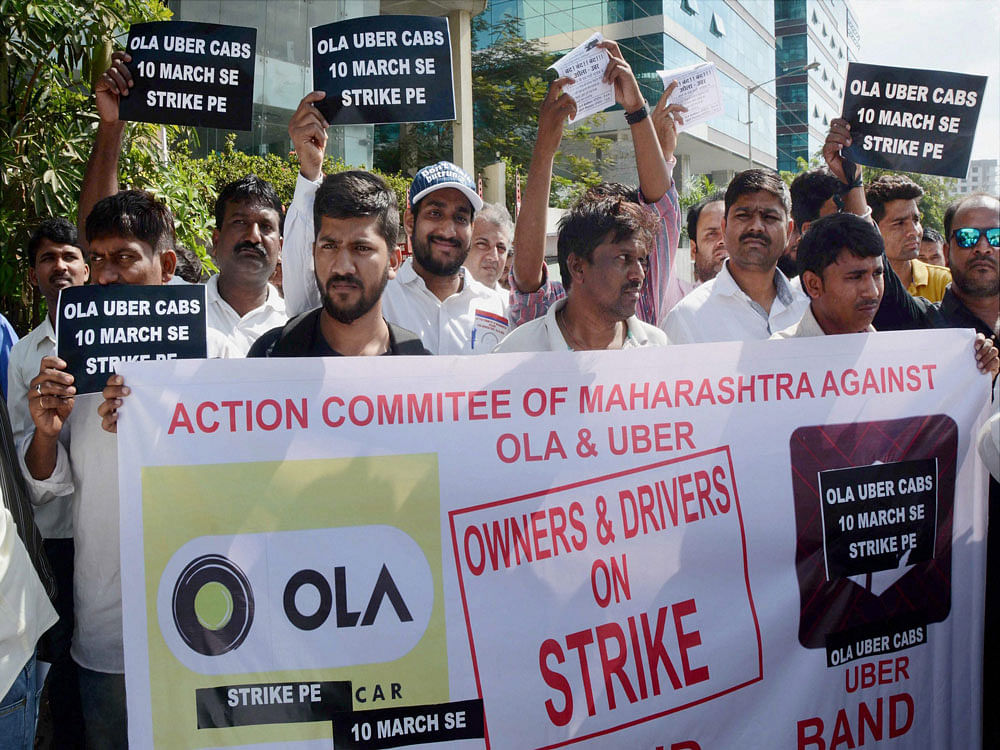 Ola, Uber drivers to launch their own platform. PTI file photo
