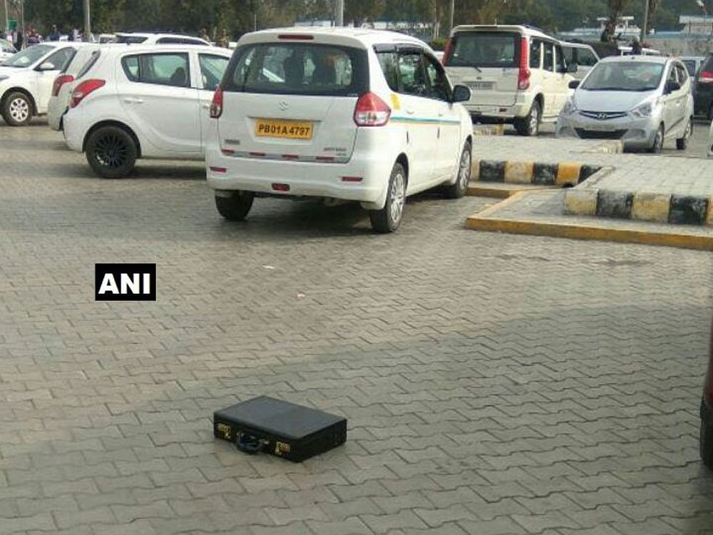 Security agencies have been alerted and the private contractor and staff posted in the parking area are being questioned.  Picture courtesy ANI