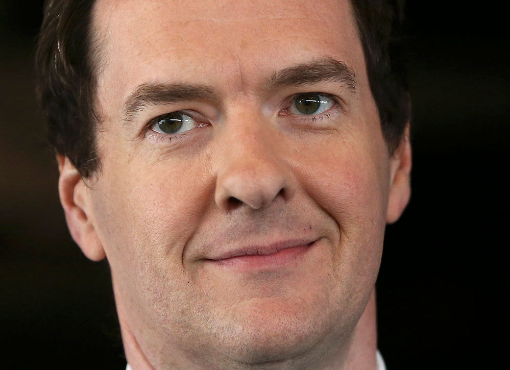 Britain's Chancellor of the Exchequer, George Osborne, speaks at The Times CEO summit in London. Reuters File photo