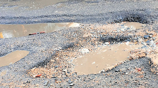 People's problems- Koramangala-Ejipura road full of potholes