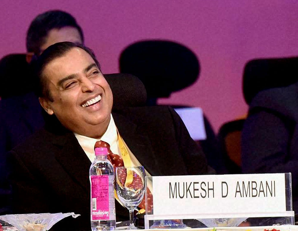 Ambani with a net worth of $23.2 billion leads the pack of Indian billionaires. He is positioned 33rd in the ranking at a time when his venture Jio started a price war in the Indian telecom space. PTI File Photo