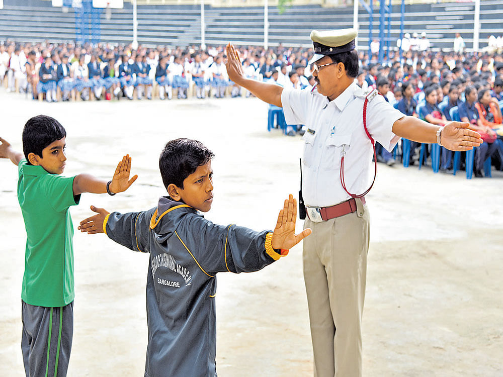 useful sessions Police personnel will be conducting talks and activities in schools and colleges in the city. DH PHOTO