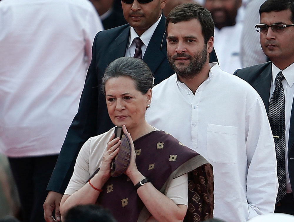 Congress President Sonia Gandhi and Vice President Rahul Gandhi. Reuters File photo