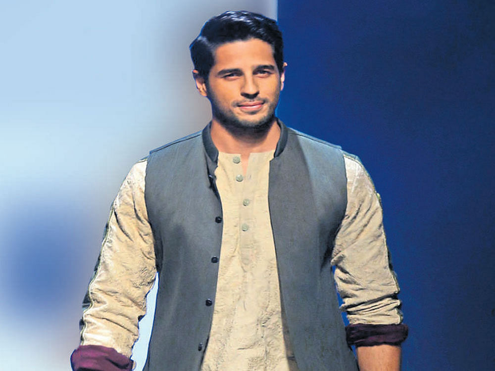 Sidharth, who was speaking on the sidelines of HT Style awards, said he finds actors Saif Ali Khan and Anushka Sharma most stylish in the industry. File Photo