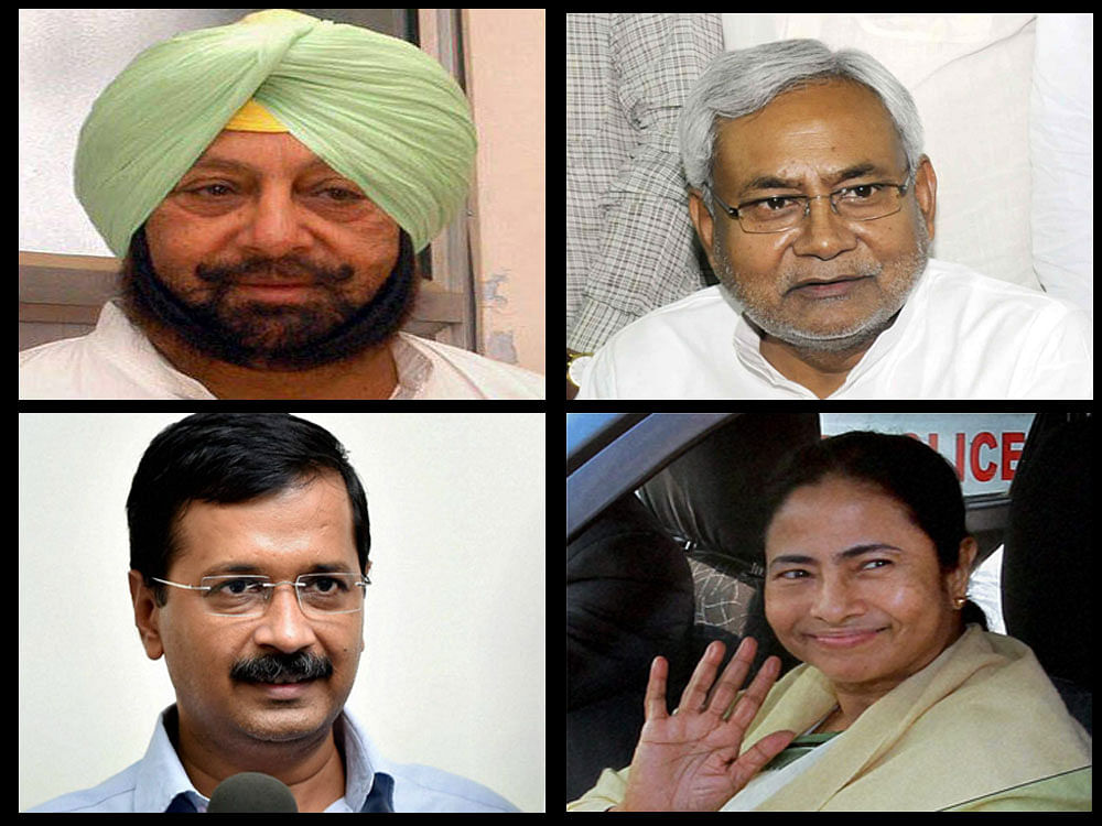 Amarinder Singh in Punjab, Nitish Kumar in Bihar, Arvind Kejriwal in Delhi and Mamata Banerjee in West Bengal