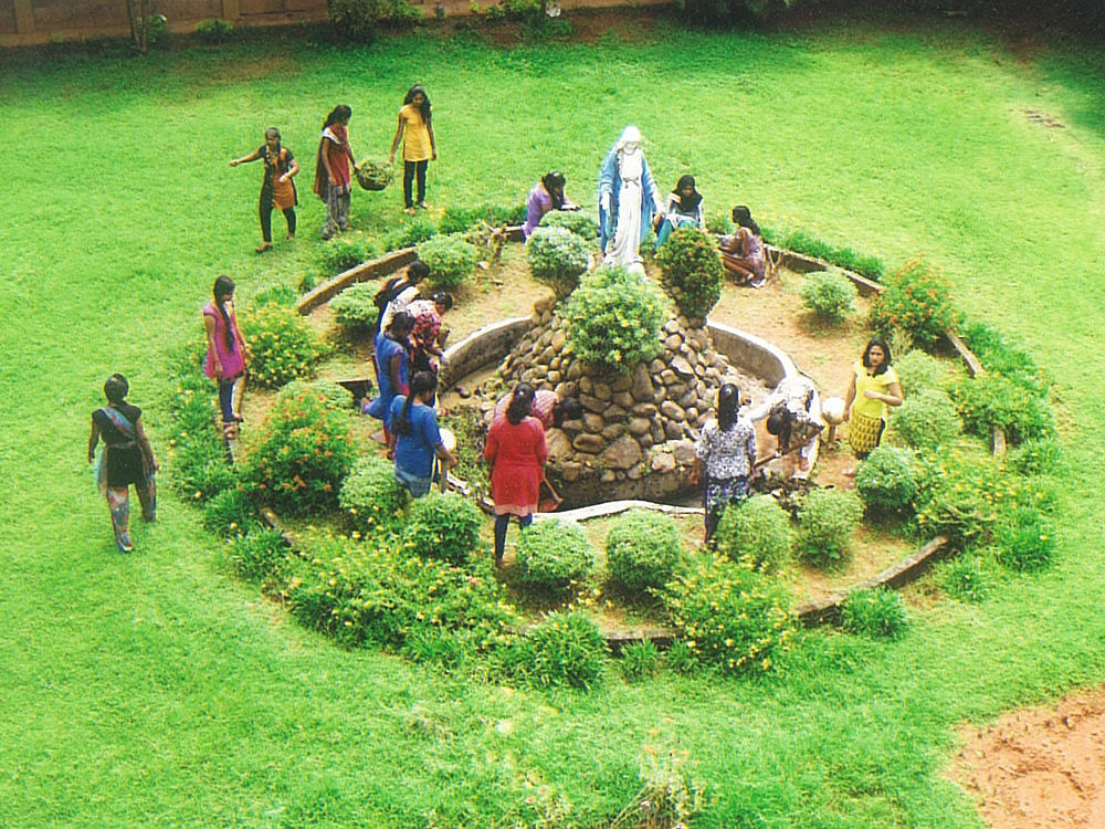Safe haven: The residents of Sneha Sadan in Mangaluru engaged in various activities.