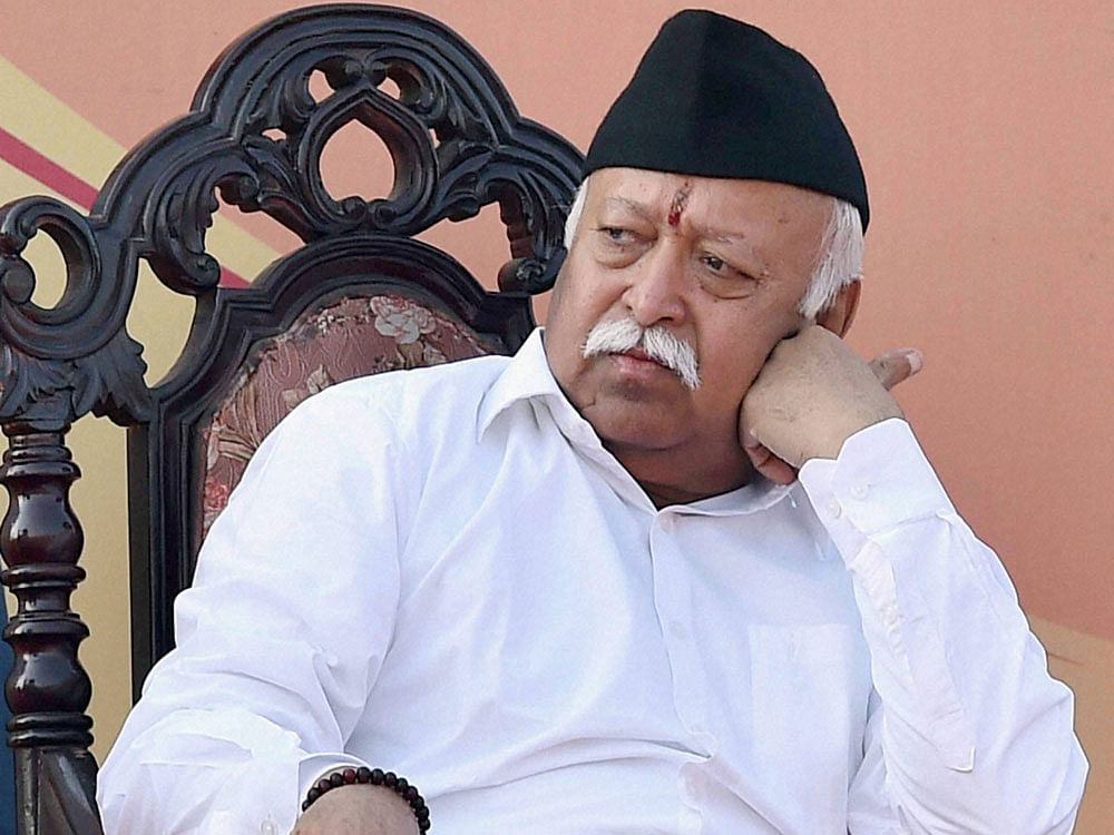 RSS chief Mohan Bhagwat. pti file photo