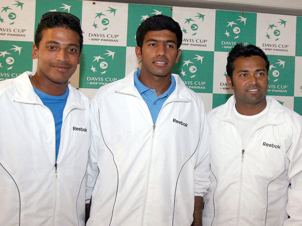 Bhupathi picks four singles players; Paes, Bopanna reserves. DH file photo