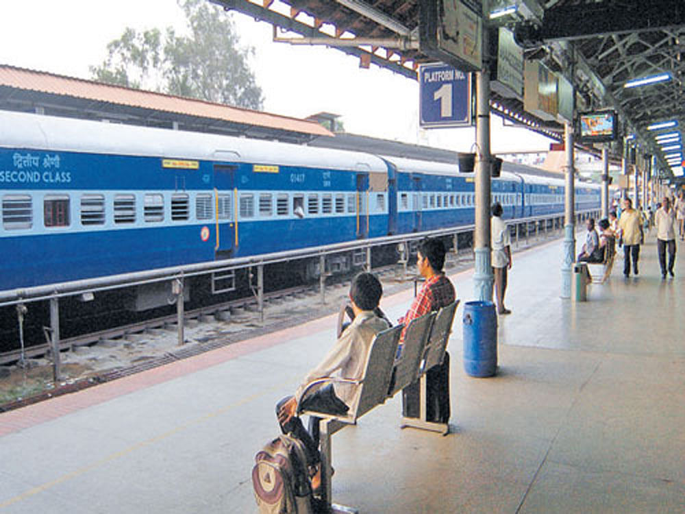 A railway official said there was a plan to introduce a new diesel electric multiple unit (DEMU) between Yeshwantpur and Hassan stations but officials may decide against it considering that two new trains are running between the stations. DH file photo