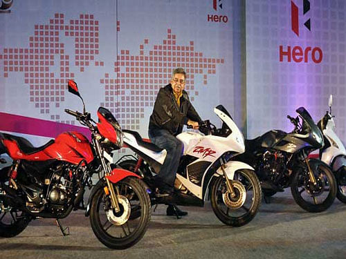 According to dealers, the company is offering rebate of Rs 12,500 on its scooters, Rs 7,500 on premium bikes and Rs 5,000 on entry level mass market motorcycles. PTI File Photo