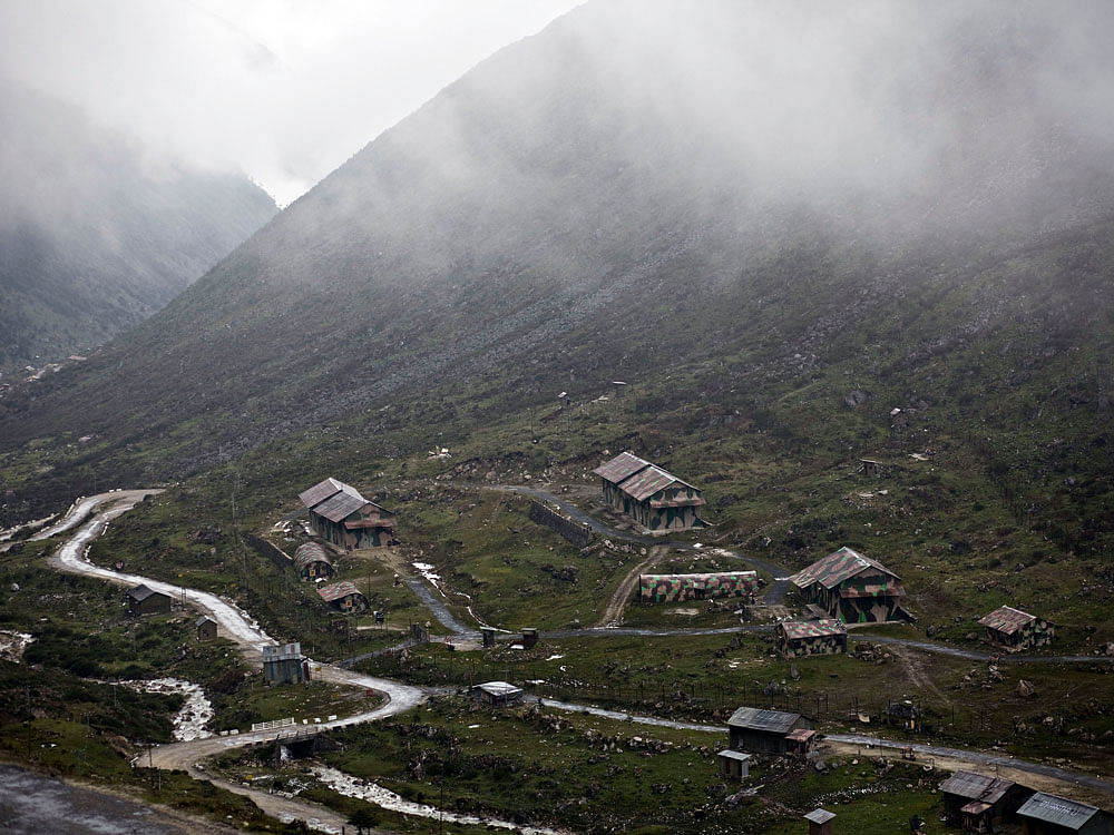 An Indian military base in Tawang, Arunachal Pradesh, India. DH file photo