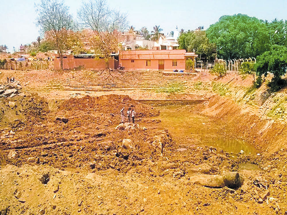 The Vasanthpura temple tank, spread over two acres on paper, was in danger of disappearing due to official apathy.
