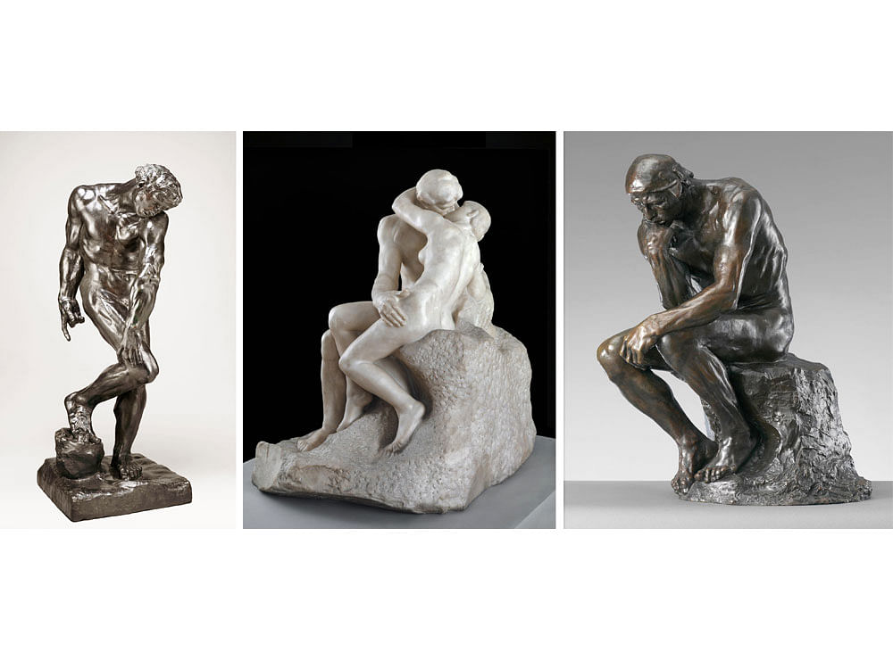 Revolutionary: Artworks by Auguste Rodin: 'Adam'; 'The Kiss'; 'The Thinker'.