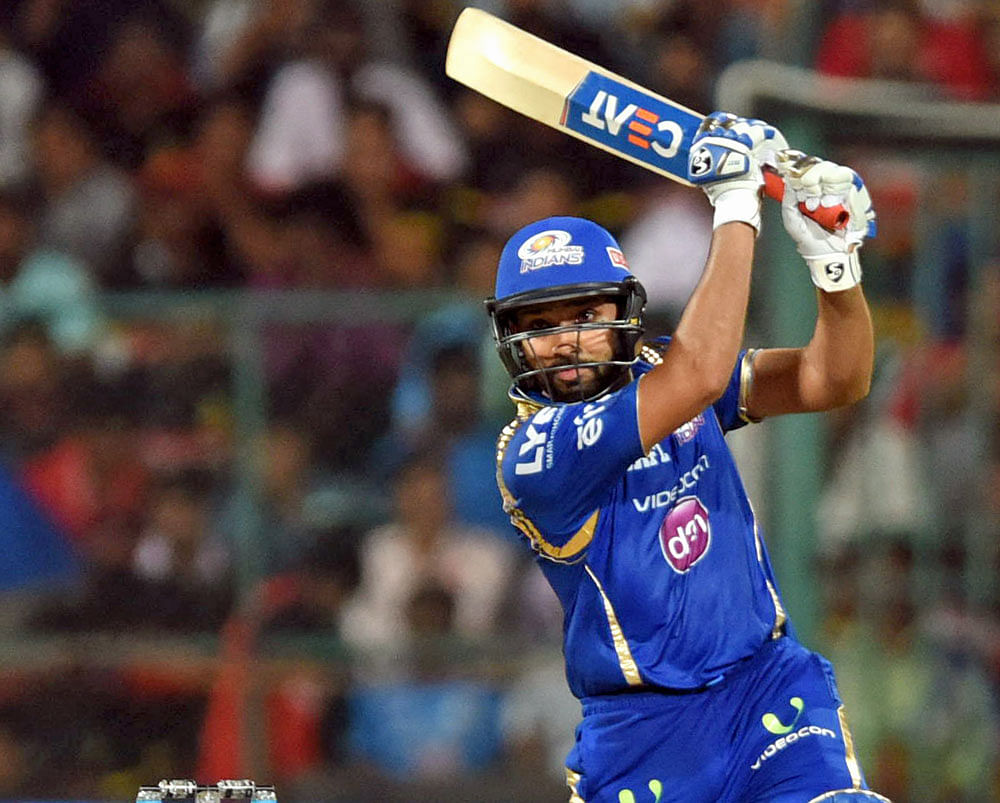 Battle-ready: A fit-again Rohit Sharma is back to lead Mumbai Indians. File photo