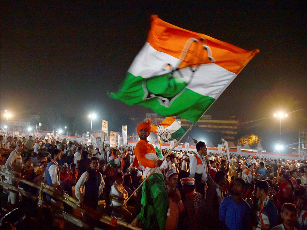 On the Congress radar is the stir for job quotas by the powerful Patidar community in Gujarat and Kapu community in Andhra Pradesh. PTI File Photo