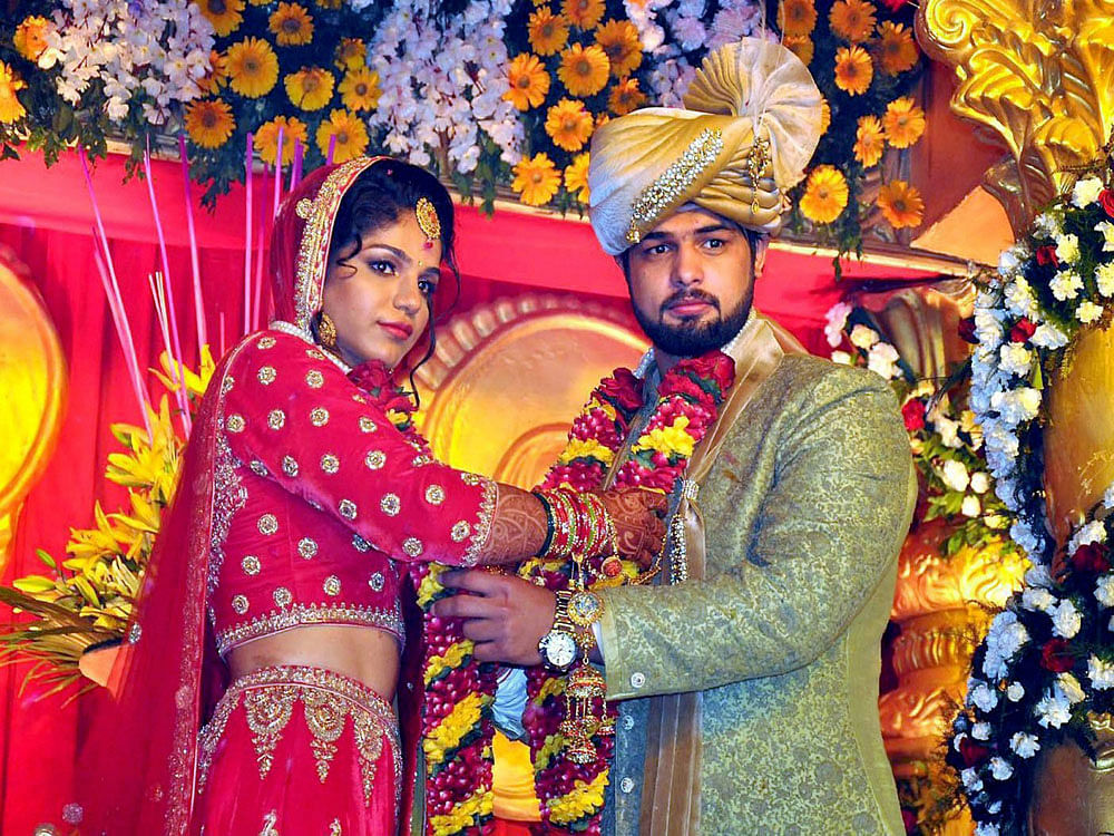 Sakshi (24) and Kadian (23) had got engaged in October last year, two months after she won the Olympic medal. PTI photo