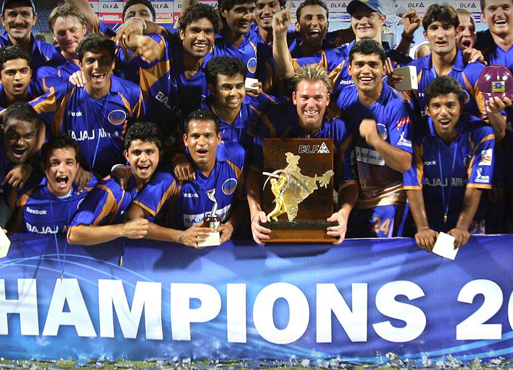 Eventful journey: Minnows Rajasthan Royals won the inaugural edition