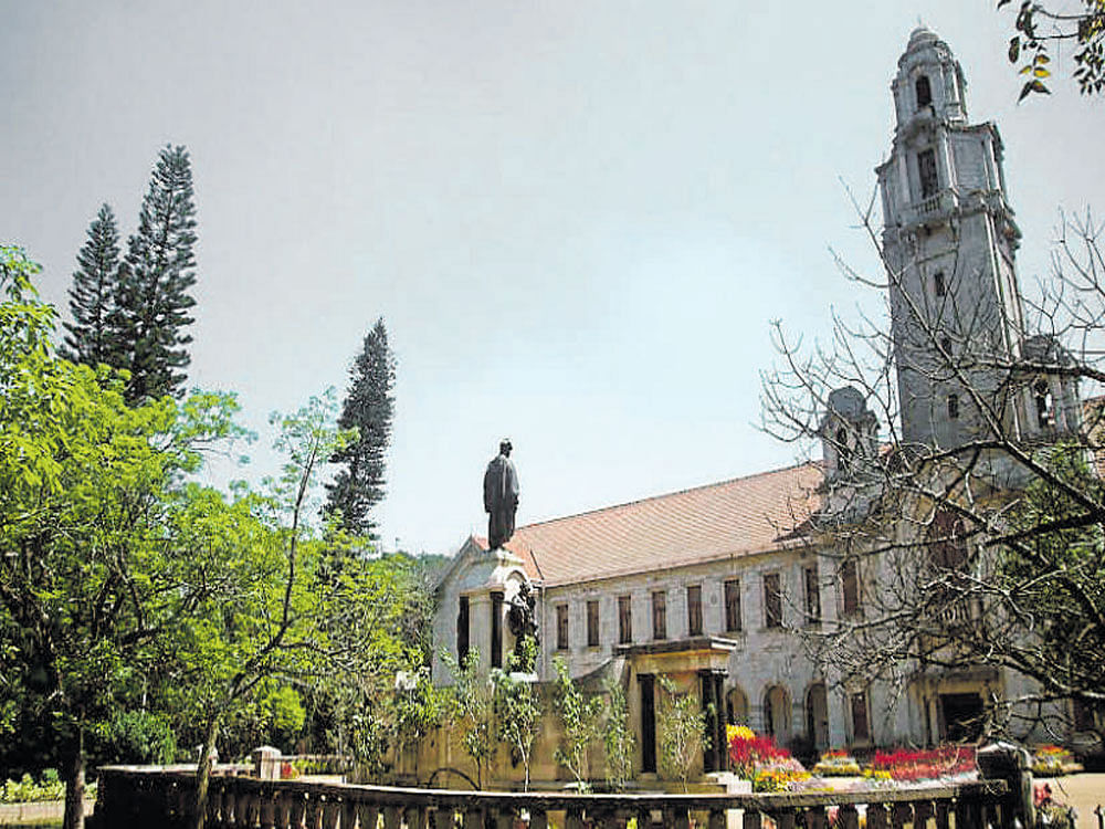 The IISc, established in 1909, was recently ranked eighth among the best small universities of the world by an international rating agency, Times Higher Education. DH Photo